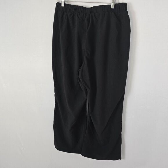 Bloomchic Pants Women's 1X Button Accent Elastic Waist Pocket Black NWT - Picture 13 of 15